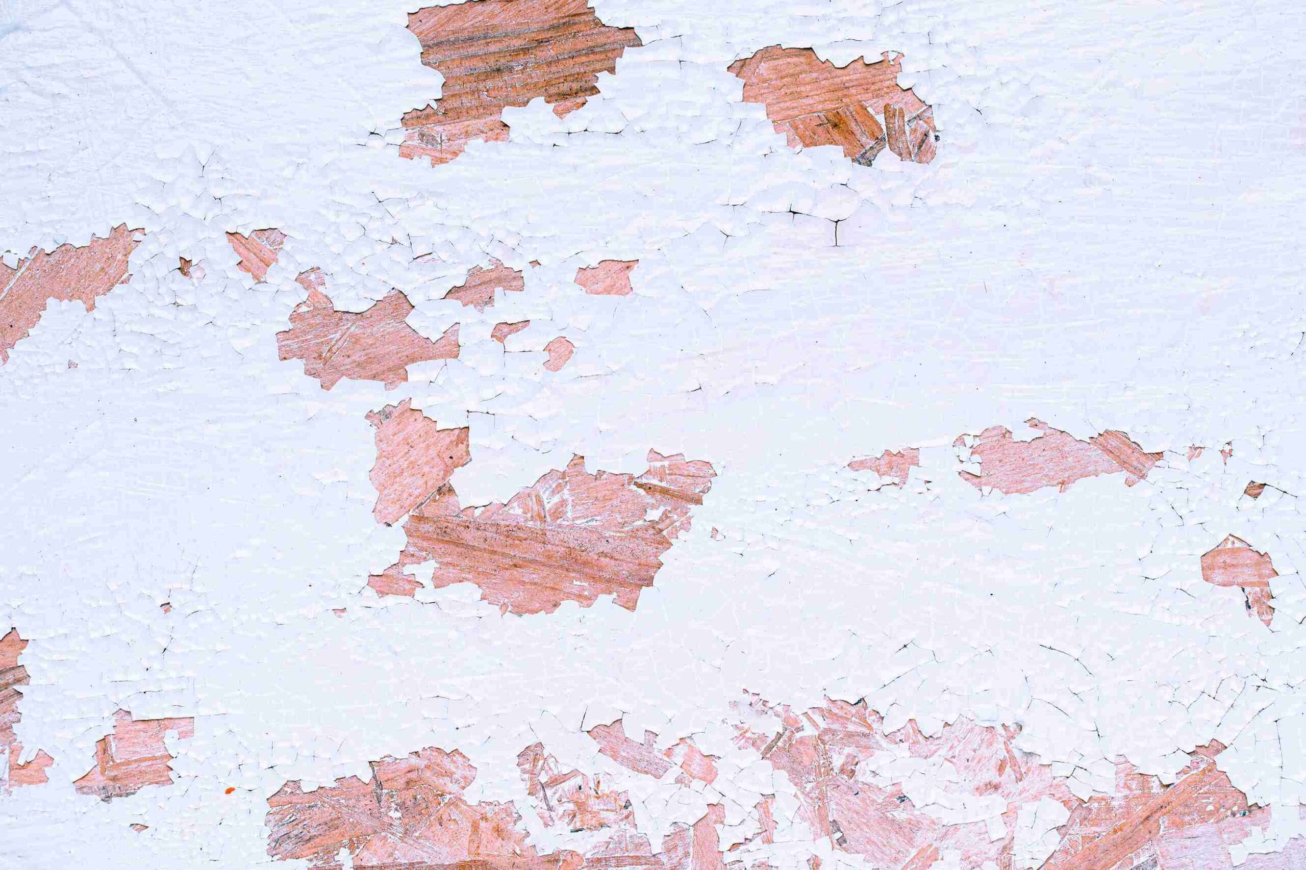 White wall with many scratches