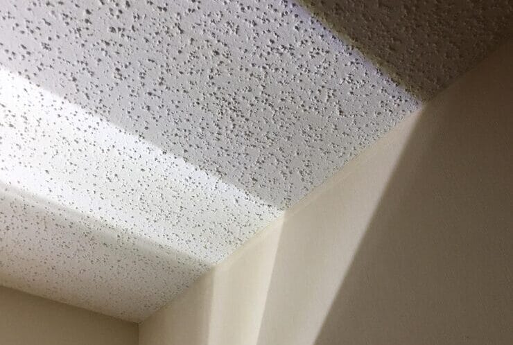 white popcorn ceiling