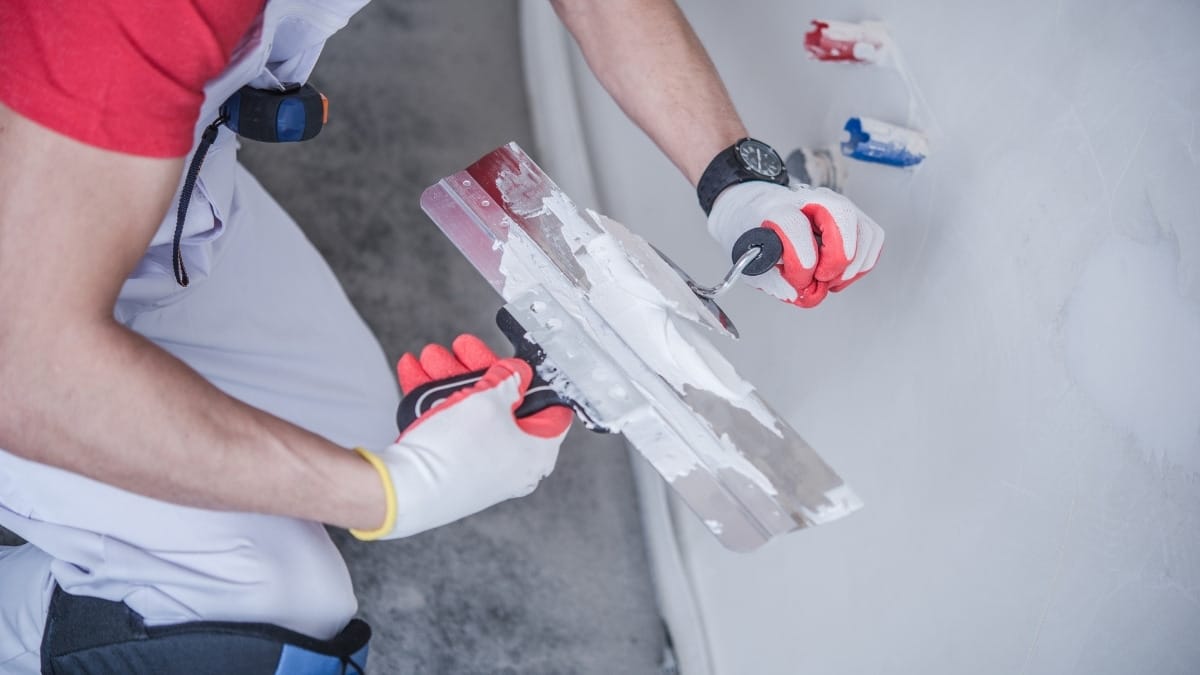 performing a drywall finishing technique