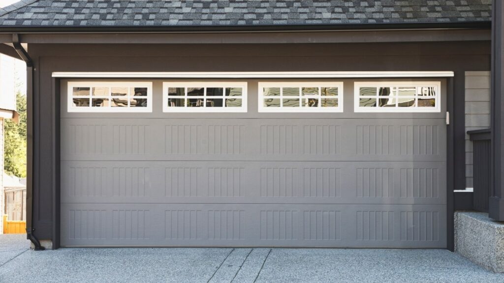 modern grey garage door